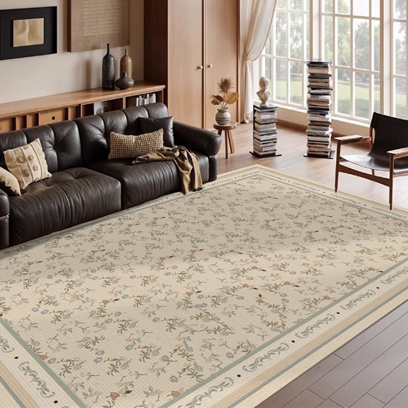Alfombras sala de estar dormitorio americano forma alfombra de cama impermeable sofá francés sin cuidado esteras de suelo irregulares silenciosas