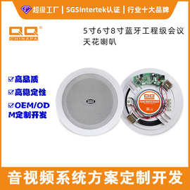设计开发 无线吸顶吊顶套装店铺家用广播天花嵌入式喇叭