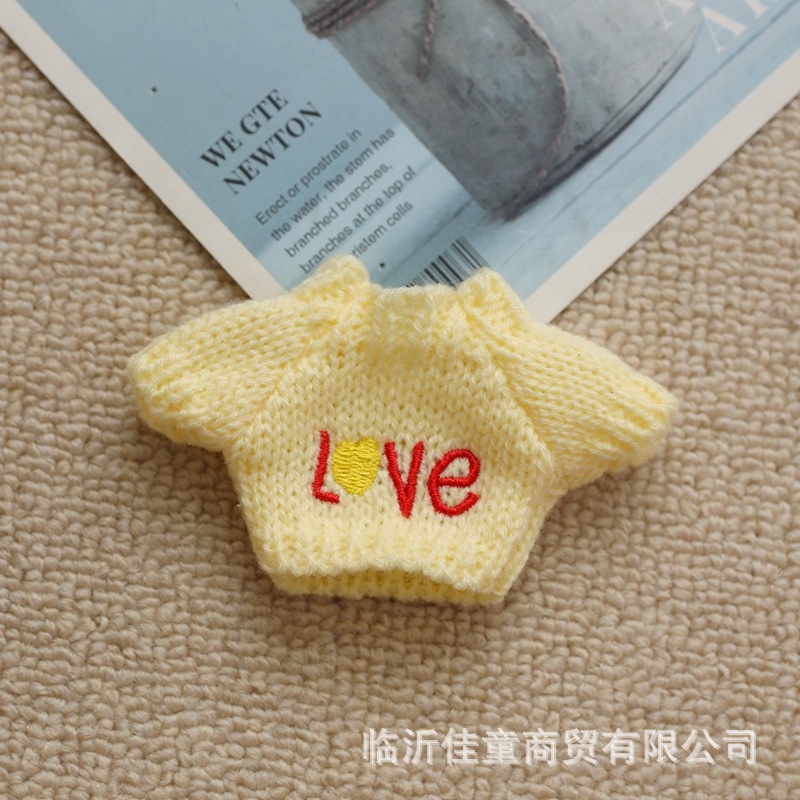 小毛衣适用于17cm挂件拉布布衣服毛绒配饰公仔搪胶脸娃衣玩偶配饰|undefined