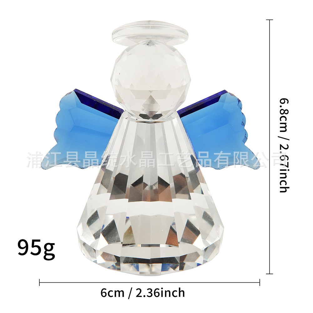 Fábrica directa transfronteriza para proteger la fortuna muñeca de cristal ángel regalo creativo decoración del hogar adornos de mesa