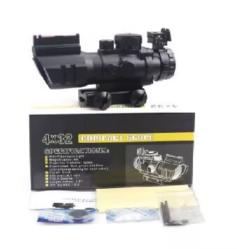 Accesorios de lanza transfronteriza RD 1 * 40 viaje al aire libre objetivo ajustable telescopio flip-top punto rojo