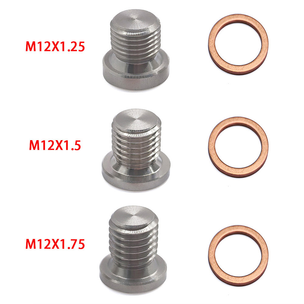 M12x1.5 tapón de alambre exterior hexagonal con junta tapón de aceite de acero inoxidable Amazon venta caliente piezas de automóvil al por mayor