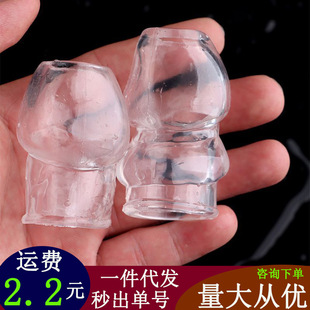 Penile condom men's extended thick Mace couples share enlarged glans penis condom sex toys