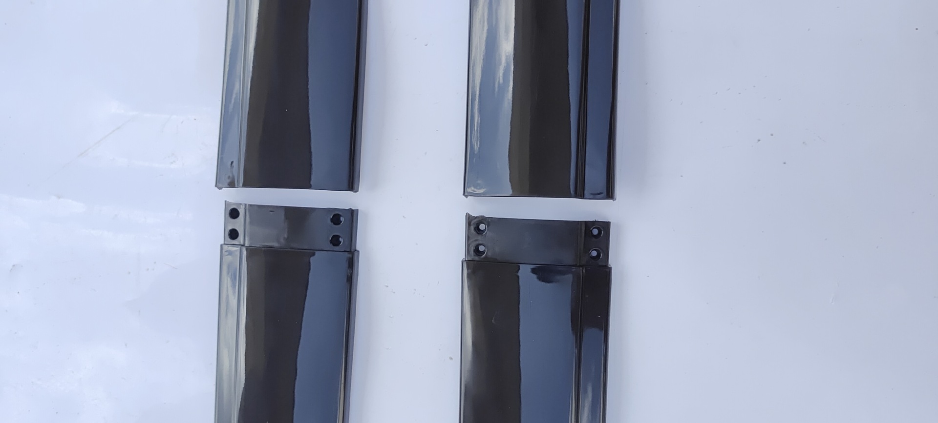 Car Modification Side Skirt Trim Two-Section Blade-Style Body Anti-Collision Side Skirts Door Edge Strips Full Surround Small Surround Carbon Pattern