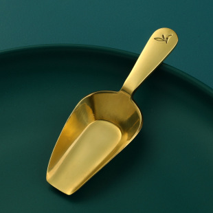 Brass pure copper tea shovel small size creative solid thickened copper teaspoon copper tea set accessories in stock one-piece delivery