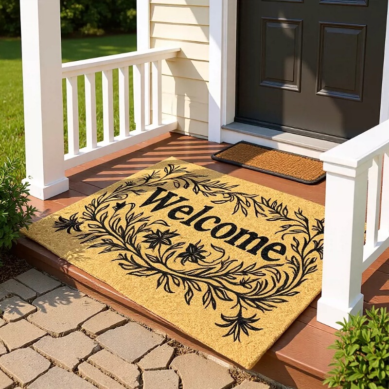 Cross-Border Entryway Silk Loop Door Mat, Entrance Door Mat, Non-Slip Floor Mat, Pvc Household Carpet Mat, Can Be Cut to Size