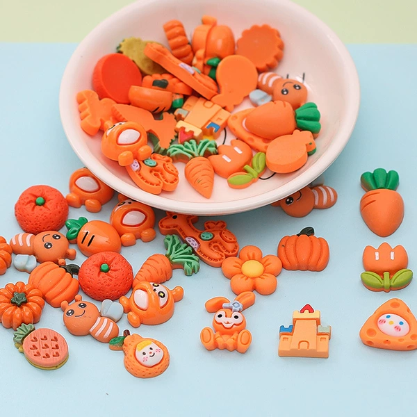 Orange frosted resin