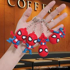 クロスボーダークリエイティブスパイダーマンキーホルダーペンダント人気のカーバッグペンダントマーベル人形ペンダント小さなギフト