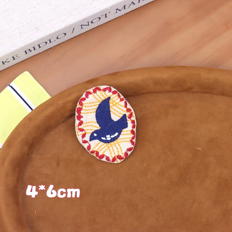 布アート日本と韓国の文学森ガールスタイルの小さな花布ブローチかわいい多用途絶妙な刺繍キャンバスバッグ衣類アクセサリー|undefined