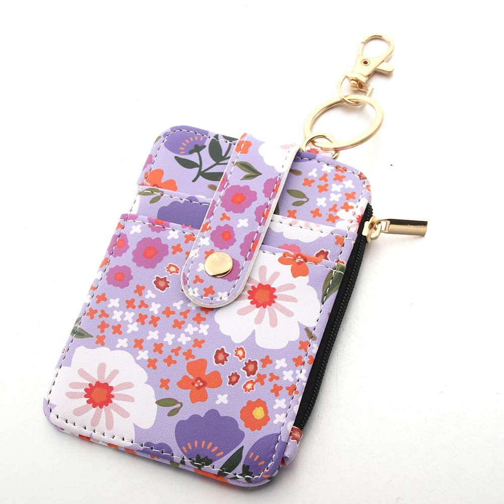47g Weight Keychain Classification 1 Piece Quantity Daily Occasion Pu Leather Material Flower Pattern Unisex Gender Casual, Pastoral Style Casual Pastoral Flower Pu Leather Unisex Keychain 7