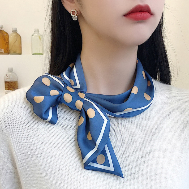 Versatile Women's Silk Neck Scarf For Spring Autumn And Summer Style_voghion.com
