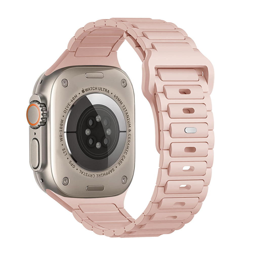 Aplicable para Apple i Watch Tres Perlas Silicone Brazalete Apple Watch9/8/SE/7/6/5/4/3/2/1