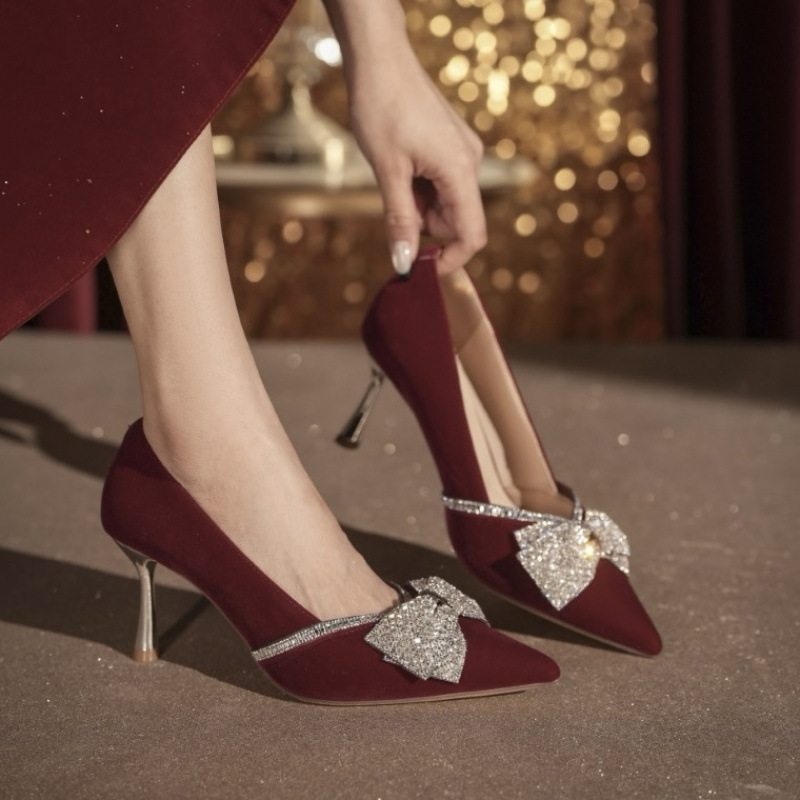 Star Butterfly Banquet 7cm Stiletto High Heels for Women 2026 New Wedding Shoes Stiletto Heel Wedding Shoes yir6652-7 Star Butterfly Banquet 7cm Stiletto High Heels for Women 2026 New Wedding Shoes Stiletto Heel Wedding Shoes yir6652-7