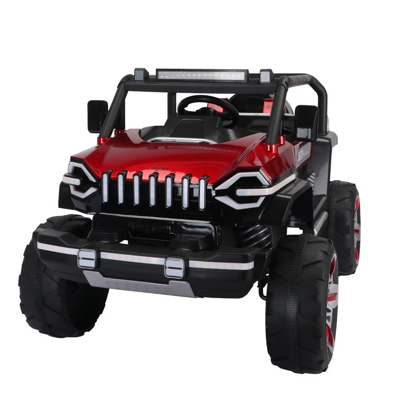 Coche de control remoto de juguete eléctrico de cuatro ruedas todoterreno para niños nuevos puede sentarse bebé adulto coche de juguete recargable Carro de bebé