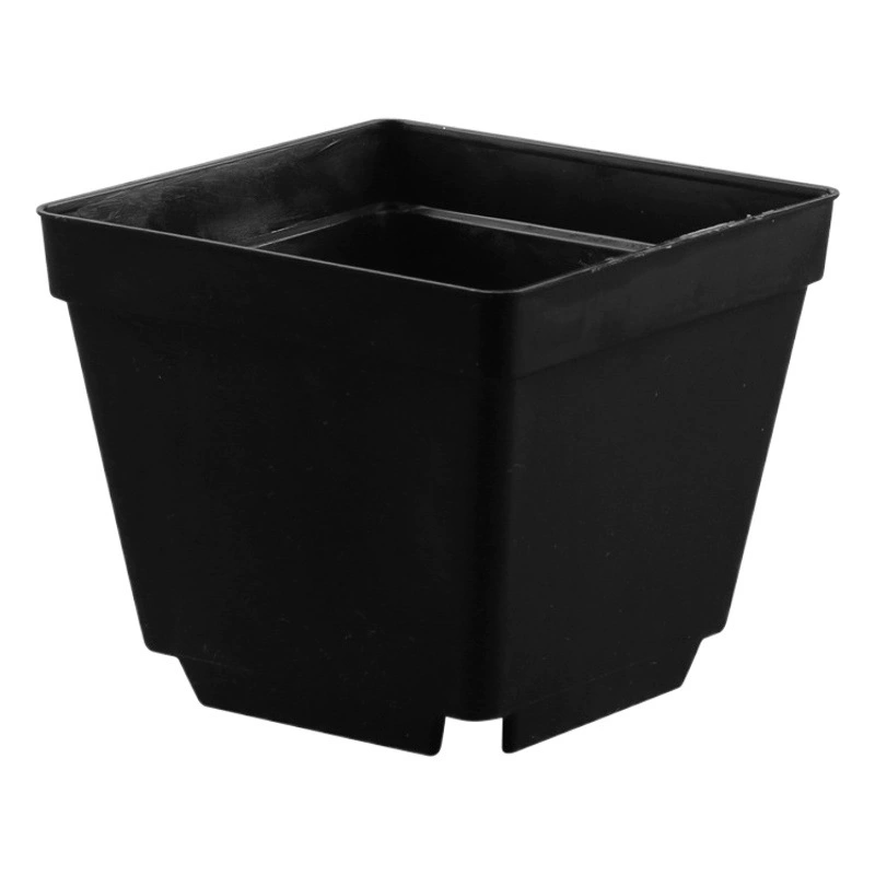 Пластиковый цветочный горшок маленький черный квадратный черный горшок для рассады суккулентов перенос рассады специальный горшок Одноразовая чашка для посадки оптом