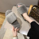 Can open special tickets cross-border e-commerce supply foreign trade sewing shoes bunny plush plush indoor drag plus size
