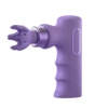2023MINI Purple Blue + Color Box [5 Modes | 4 Silicone Massage Heads | Brushless Motor]