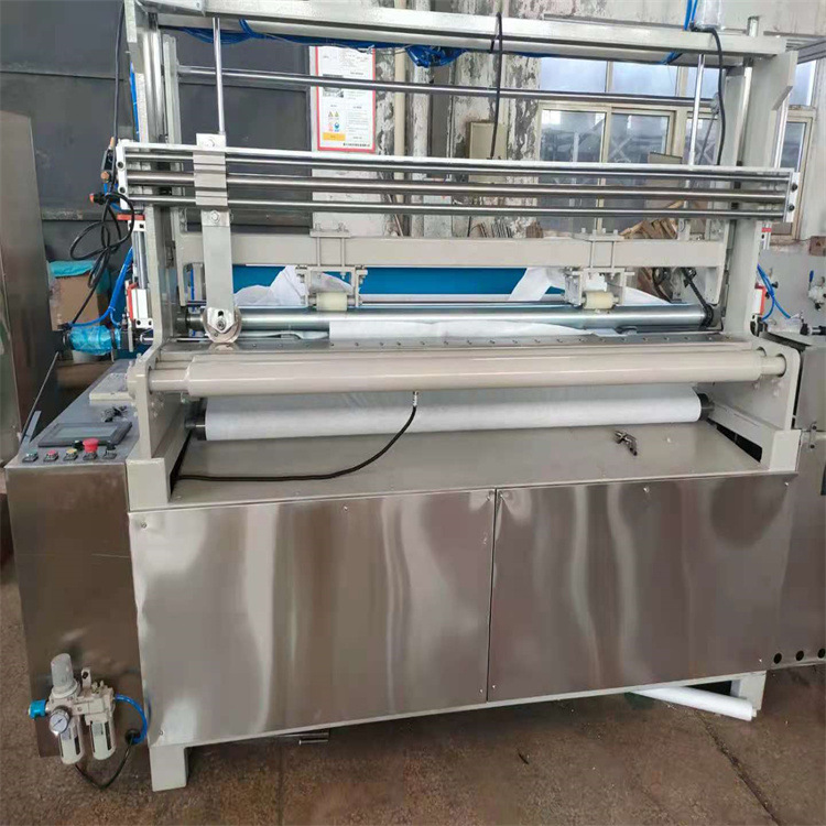 1全自动无纺布复卷机，无纺布分切机 一次性桶装湿巾复卷机设备