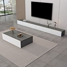 简约现代电视机柜客厅落地组合家用大小户型简易收纳地柜轻奢茶几