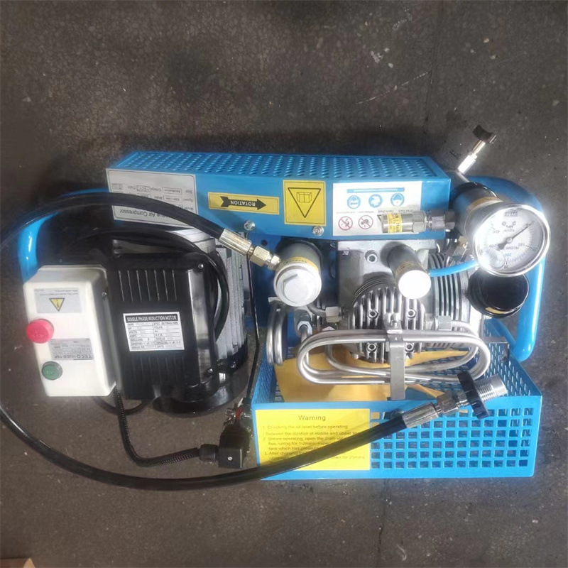 Bomba de llenado de aire portátil de armadura media respirador de aire contra incendios de presión positiva cilindro de aire compresor de aire bomba de llenado de aire