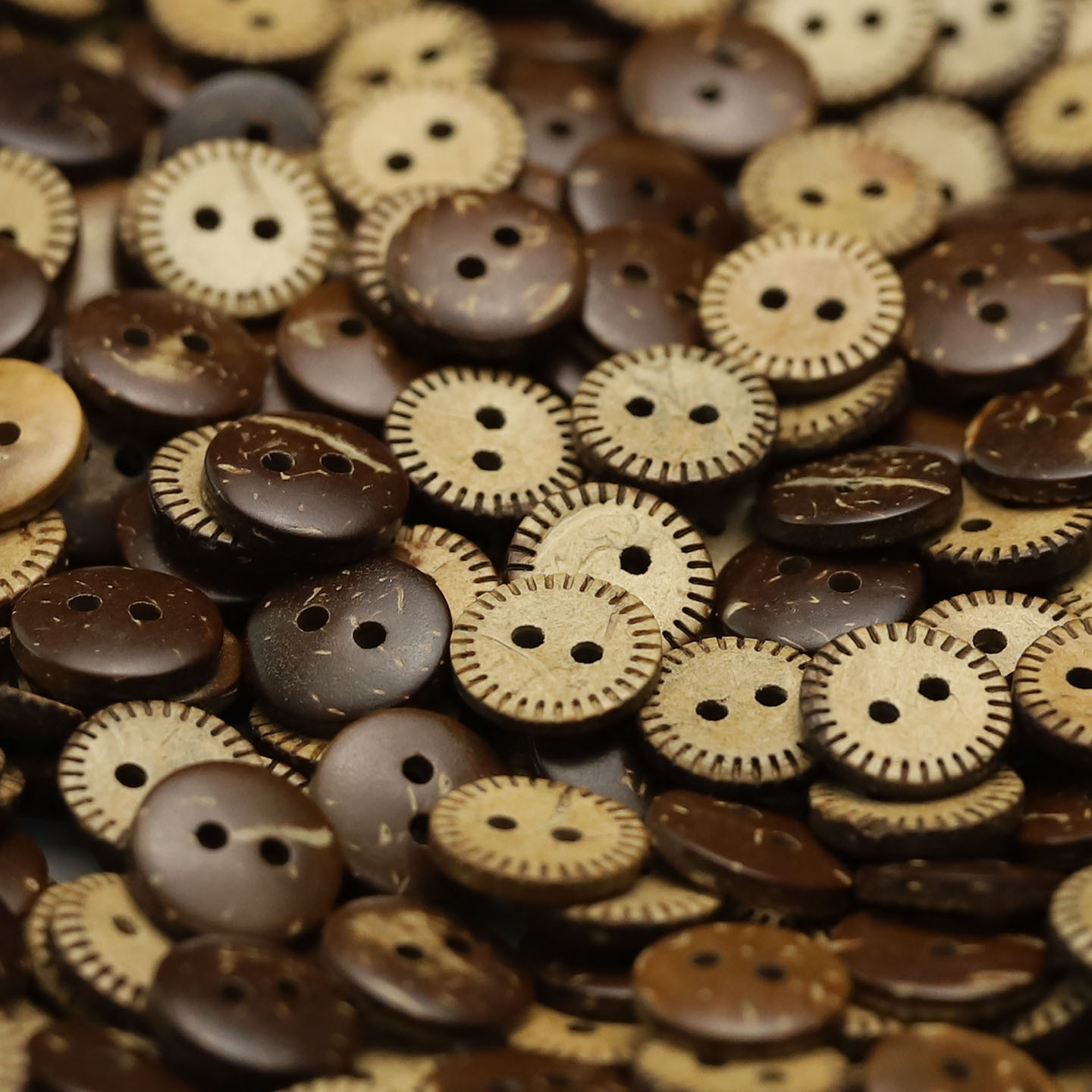 JULI Orange Botón de coco retro Camisa casual Suéter Cárdigan Botón decorativo Libro de cuentas de bricolaje Accesorios de joyería