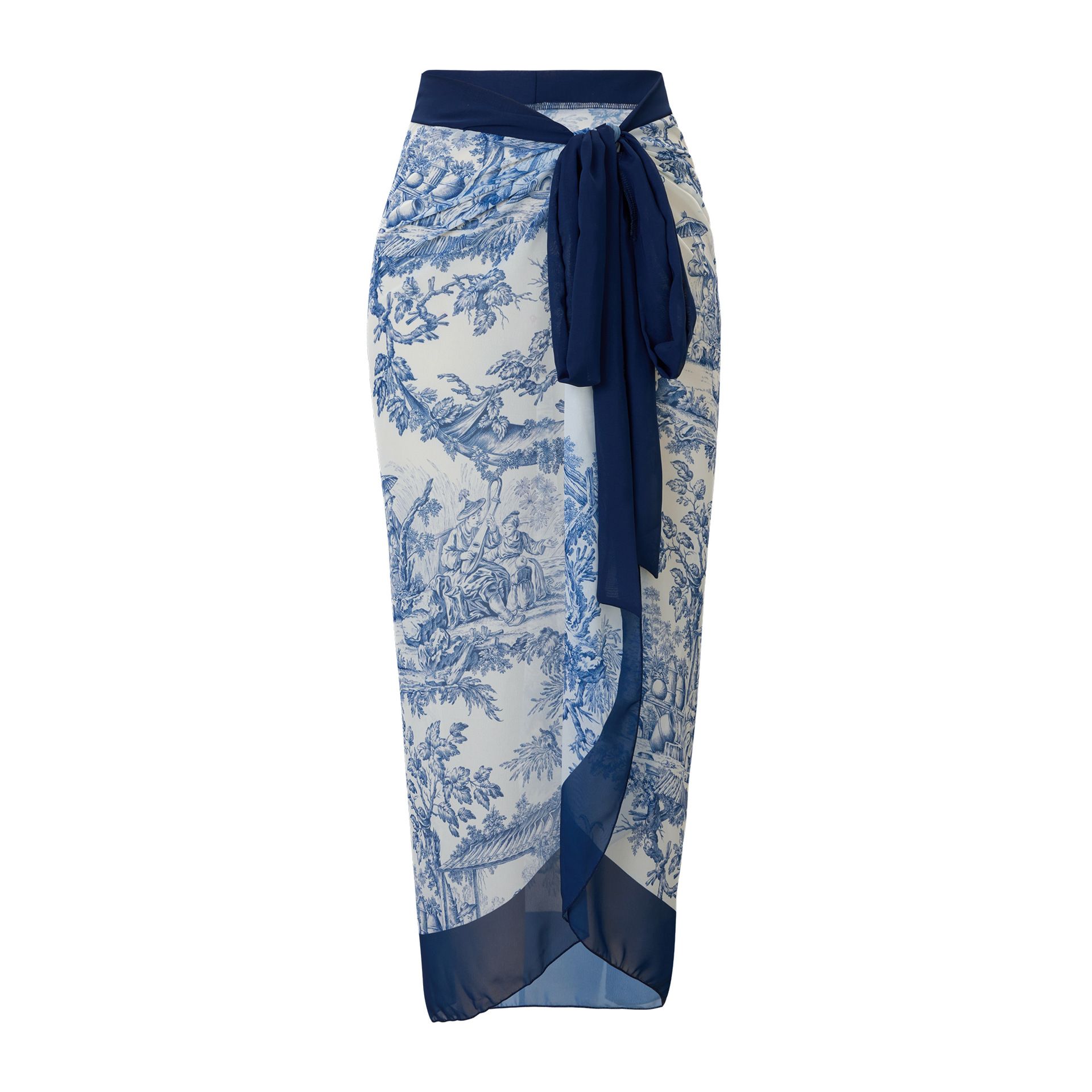 Y80 라이트블루 랩스커트