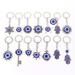 欧米の新商品の悪魔の目のキーは青い目のキーチェーンのペンダントの合金のアクセサリーのメーカーの部品の卸売りを掛けます。