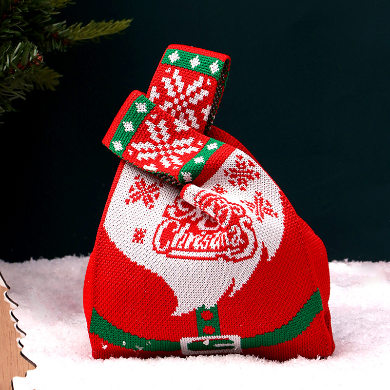 Bolsa de regalo de Navidad, sensación de alto nivel, paquete de regalo de Navidad pequeño, regalo de Nochebuena, bolsa de manzana