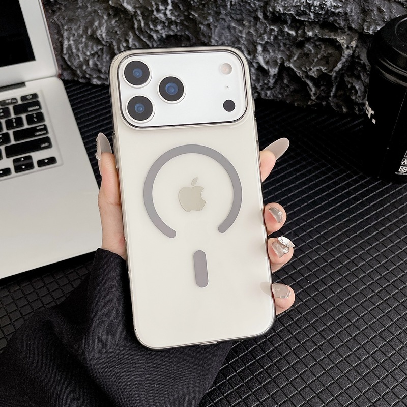 高清透明亚克力适用iPhone17promax手机壳超薄高透磁吸苹果17硬套|undefined
