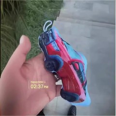 網紅卡通小汽車語音掛件毛絨玩具長城炮鑰匙扣男生創意禮物