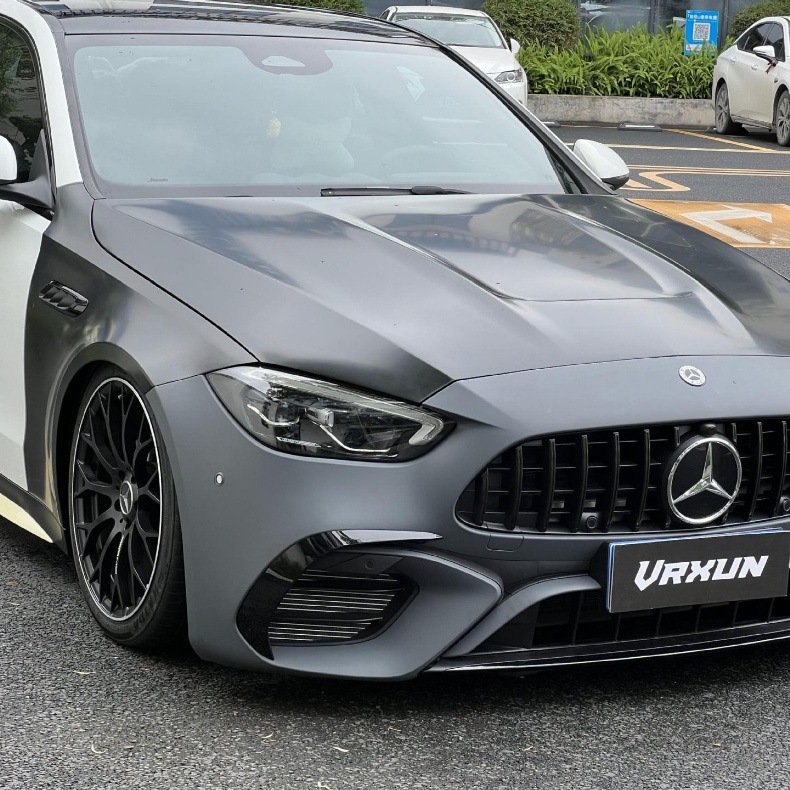 Applicable to 22-25 new Mercedes-Benz C W206 modification and upgrade C63AMG1:1 wide body surrounding front bumper wing fender