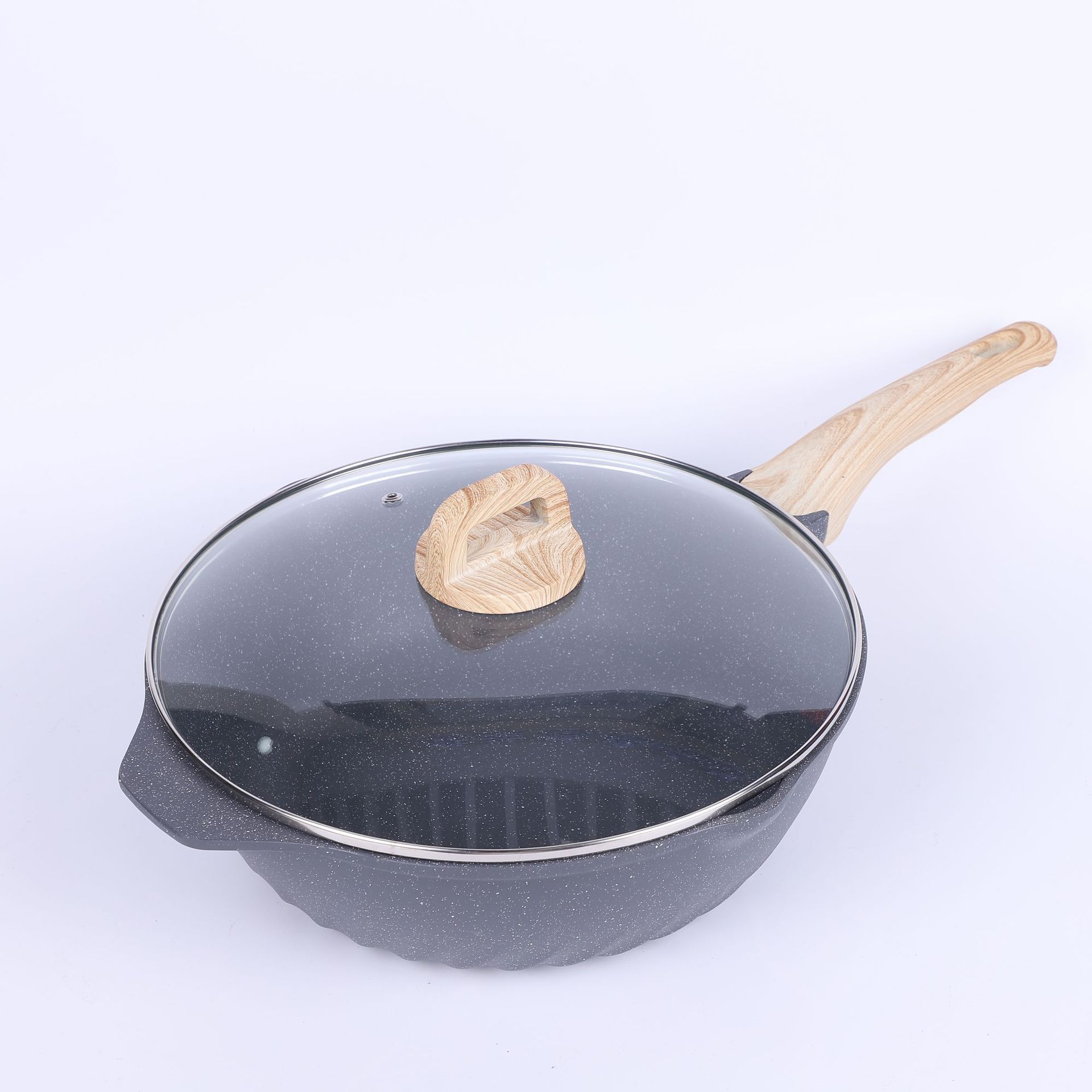 Moderno simple casero antiadherente dos piezas juego de paneles conjunto de regalos de reunión anual al por mayor práctica caja de regalo de cocina de cocina