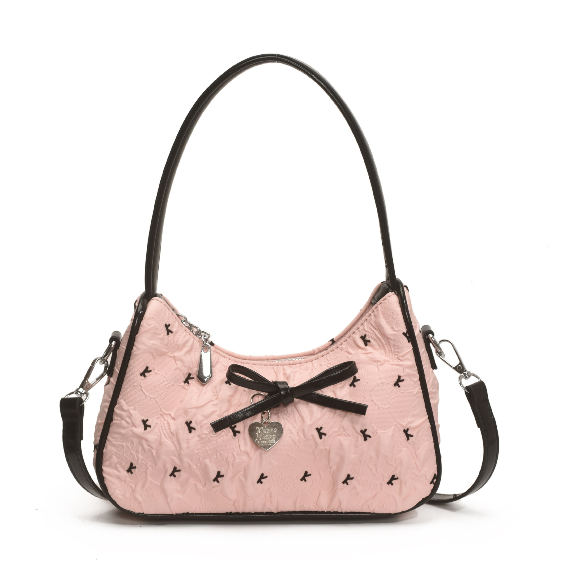 Bolso de axila con lazo de diseño de nicho para mujer 2025 nuevo bolso de mensajero de hombro de moda bolso de palo francés dulce