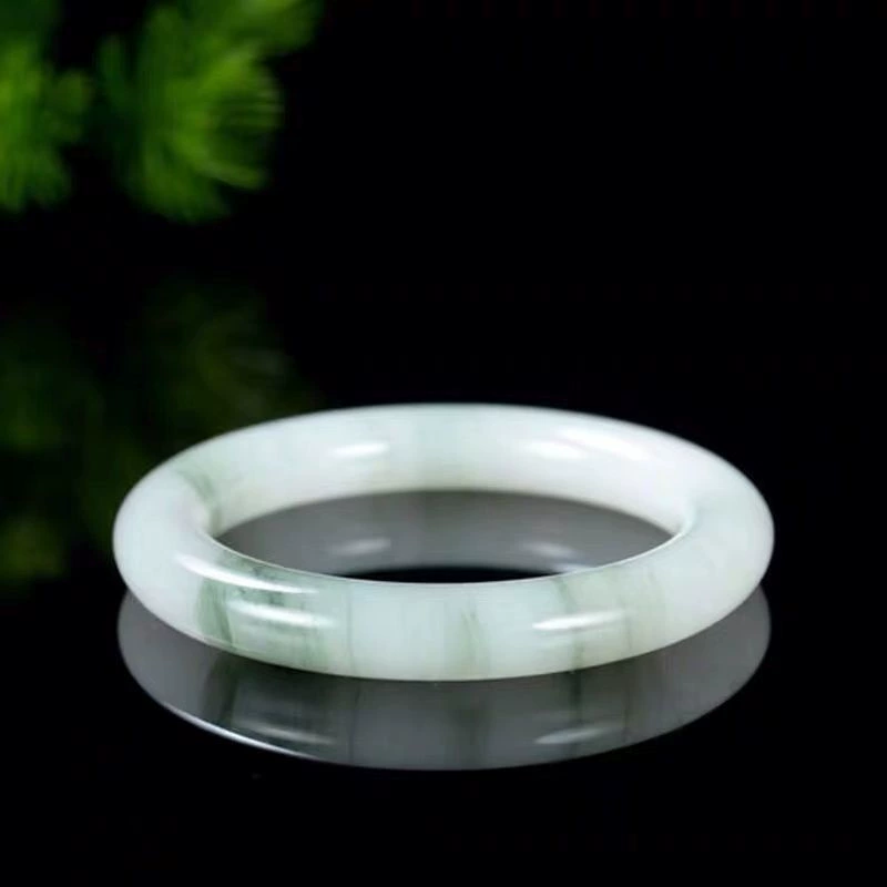 Organic emerald bracelet jade