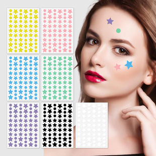 Cross-border trade large size 60 pockmarks round star combination in stock style hydrocolloid pe pockmarks