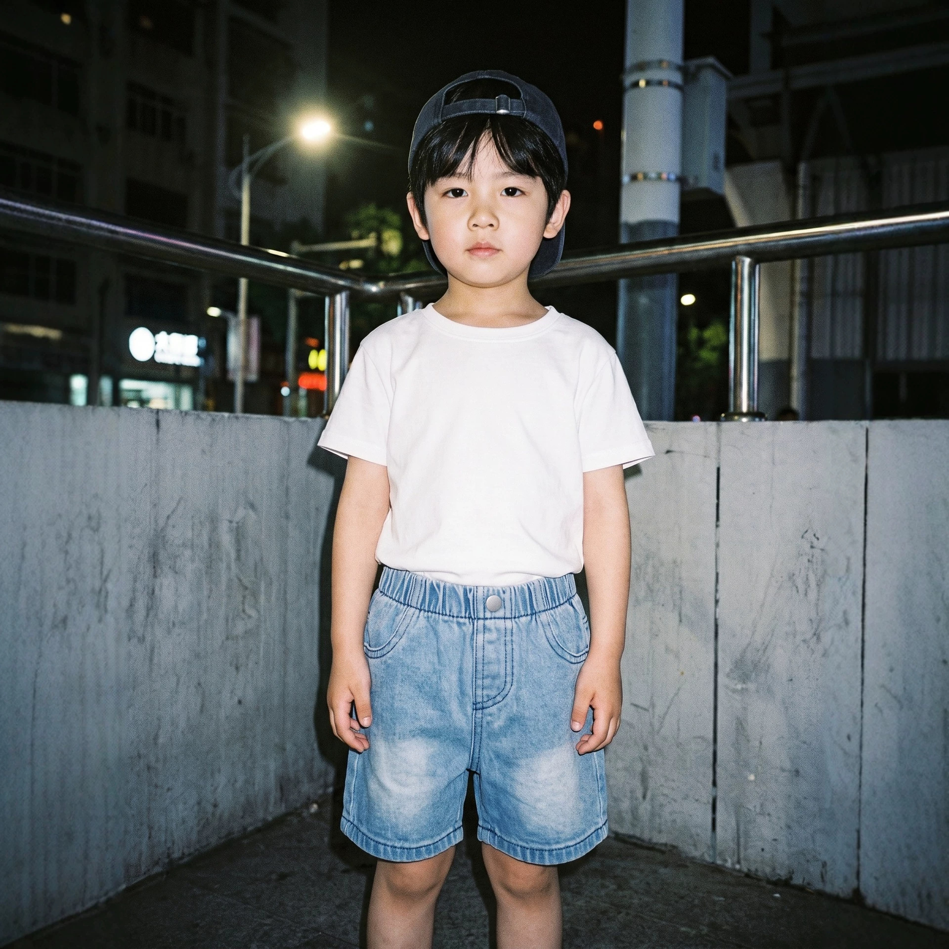 跨境外贸现货婴童休闲牛仔短裤2026夏季男孩新款宽松蓝色牛仔裤子