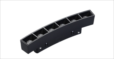 Lámpara orbital de atracción magnética redonda personalizada con anillo de arco oculto en la sala de estar sin lámpara principal de montaje oculto y lámpara de montaje abierta control inteligente