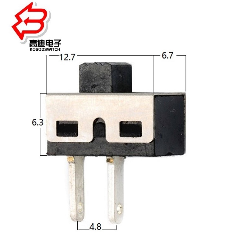 电源2档拨动开关  电源两位滑动开关  两档电源波动开关单排