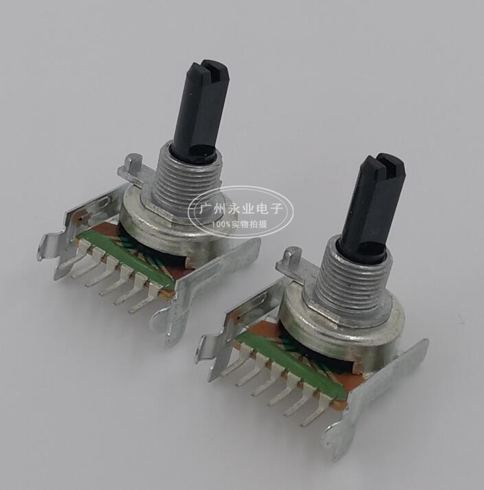 161型音响音箱功放机电位器 单排6脚 B10K 20K 25K 50K100K