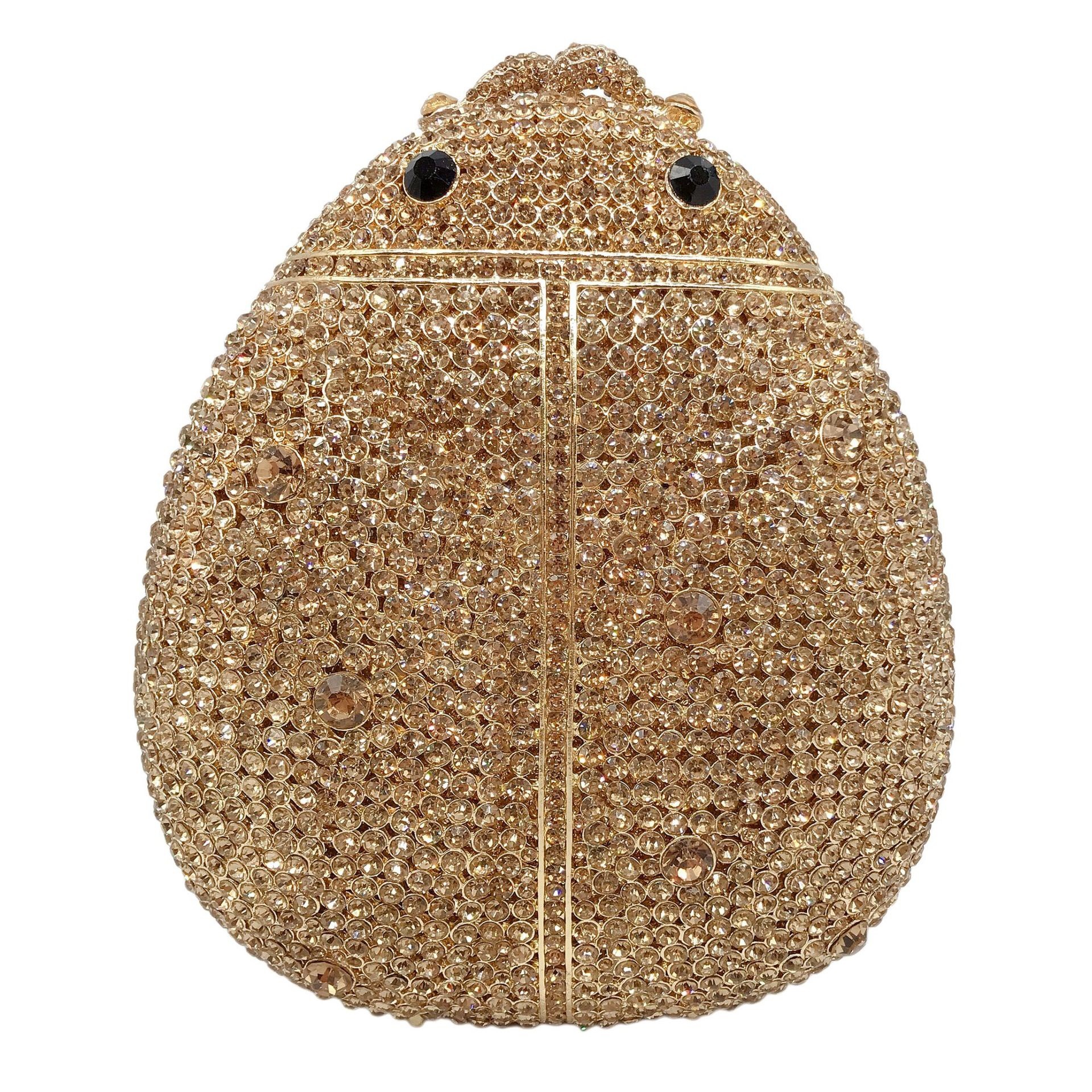Nuevo escarabajo transfronterizo bolsas de cena de diamantes animales bolsas tridimensionales de banquete europeo y americano bolsas de mano de diamantes clutch new