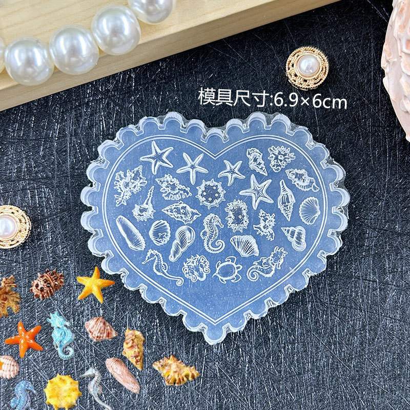 跨境爆款浮雕美甲装饰模具DIY滴胶美甲ins雕花胶蝴蝶金鱼指甲装饰|undefined