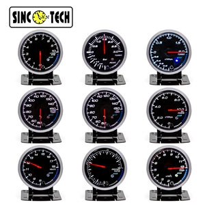 12V avtomobil dəyişdirilmiş cihaz 52mm ikirəngli sürət təzyiq su temperaturu yağ temperaturu yağ təzyiqi gərginlik hava-yanacaq nisbəti egzoz temperaturu ölçən