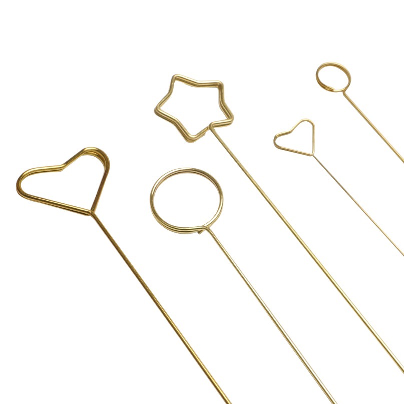 En forma de corazón titular de la flor tenedor de la flor de metal apertura de la tarjeta de felicitación tenedor ramo titular de la tarjeta Flor de embalaje floristería material floral al por mayor