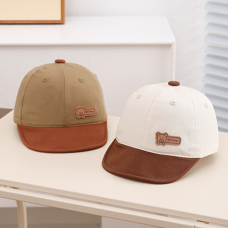 Sombreros para bebés lindos gorras de lengua de goma suave primavera / otoño / invierno gorras de béisbol para bebés varones y niñas sombreros de algodón versátiles