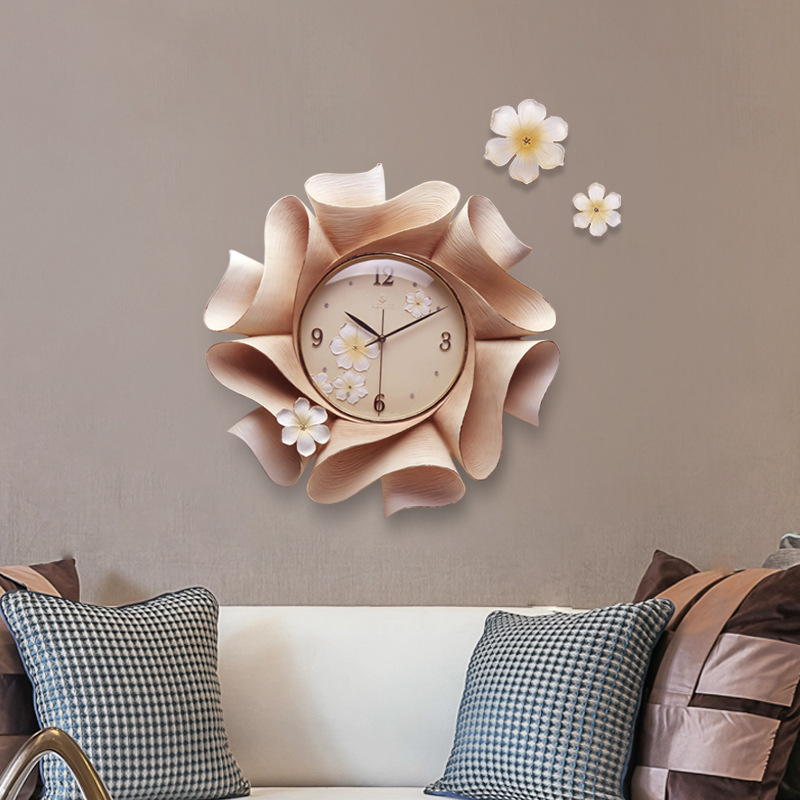 Fu Diao decoración del hogar Reloj de pared creativo DIY Reloj de pared pintado a mano puro Reloj de pared Amazon productos de comercio electrónico transfronterizo ver al por mayor