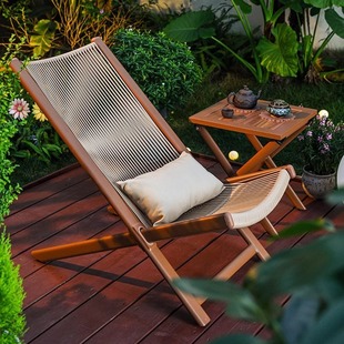 Balcony Lounge Chair, Home Leisure Folding Chair, Outdoor Courtyard Rattan Chair, Rocking Chair, Garden Tea Table and Chair, Sofa Terrace Chair
