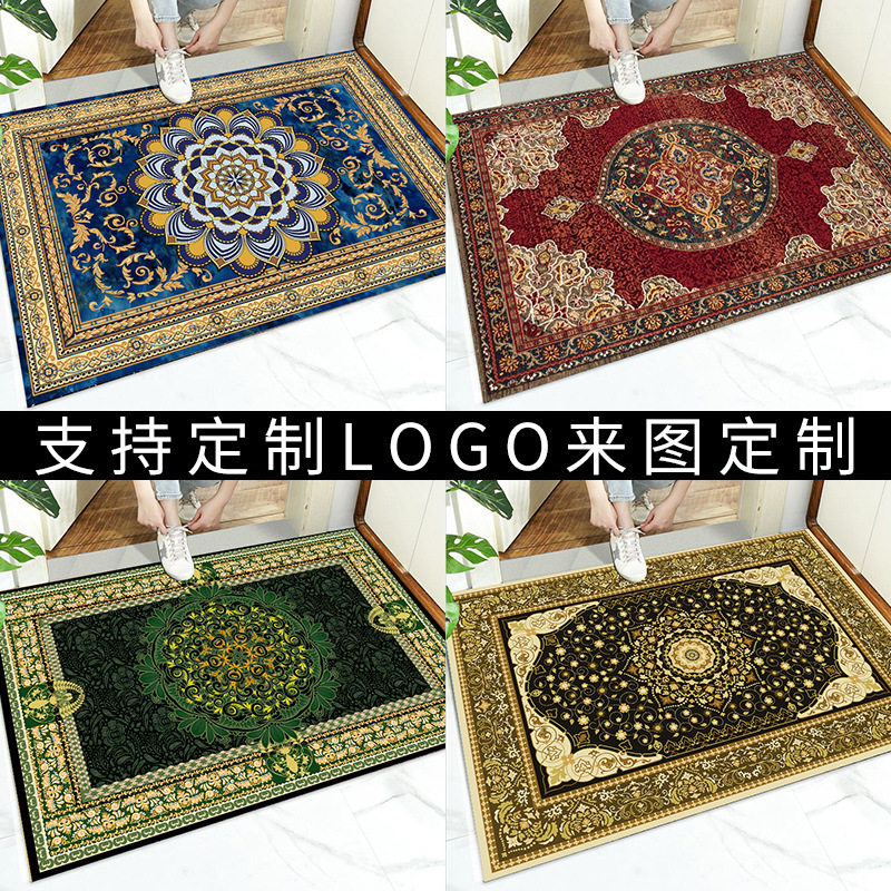 Cross-Border Dropshipping Ins Entrance Door Mats European-Style Entrance Carpets Hotel Welcome Elevator Carpets Shopping Mall Entrance Mats