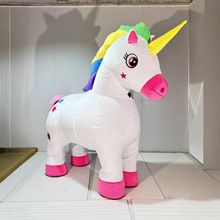 工厂实拍充气卡通玩偶服 独角兽造型 开业庆典巡游 节日演出服