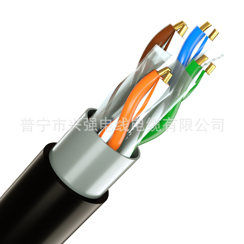 超六类网络线CAT6非屏蔽千兆工程监控HSYV6无氧铜芯POE屏蔽双绞线-阿里巴巴