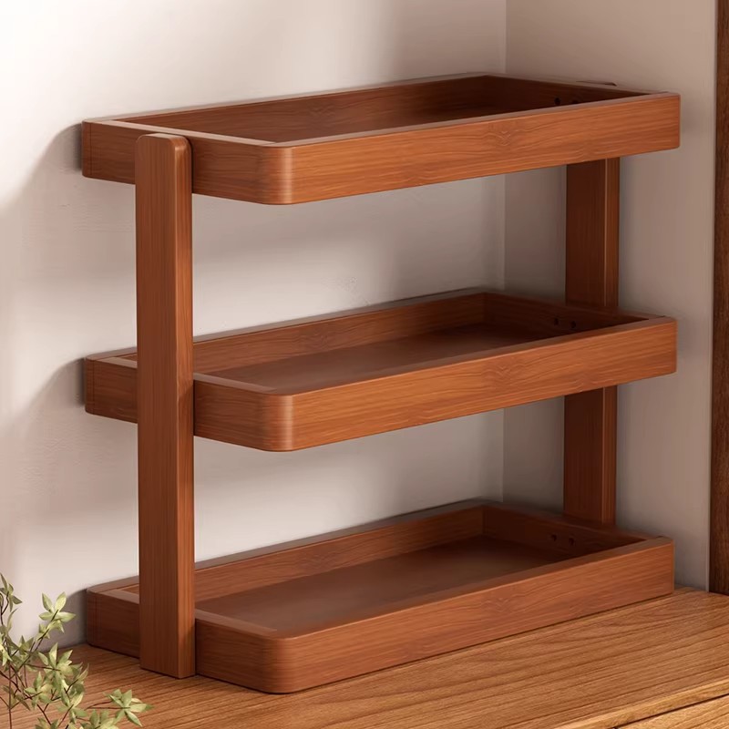 Desktop Multi-Layer Tea Cup Rack, Household Table Cosmetics Display Rack, Book Organizer and Storage Rack